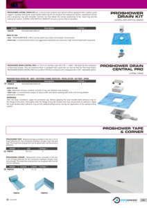Drenaje Central PROSHOWER, Accesorios Modernos y Duraderos para Pisos, Sistemas de Drenaje Lateral Vertical con 2 Salidas Centrales - Product Image 2