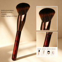 Pinceau professionnel pour fond de teint et blush en acétate de cellulose de qualité supérieure, pinceaux de maquillage à marque privée, outil de beauté en gros