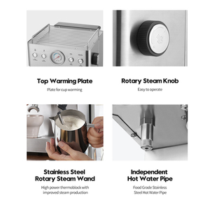 Fornitura di fabbrica 15 Bar negozio <span class=keywords><strong>italiano</strong></span> usato doppia pompa Espresso macchina per caffè - Product Image 6