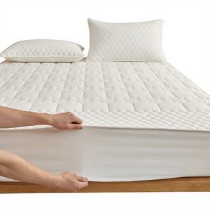 AOYATEX Textile de maison, housse de matelas imperméable fixe de luxe, tricotée, couleur unie, imprimée, douce - Product Image 1