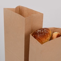 Sacs en papier kraft brun SOS en gros avec impression offset, recyclables, taille et couleur personnalisables pour l'emballage alimentaire