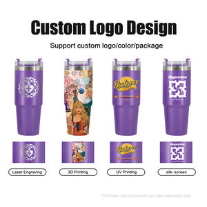 Gobelet isotherme OEM 20oz rose en métal pour boissons chaudes et froides, tasse à bière personnalisée en acier inoxydable, gobelet sous vide, tasse de voyage à café avec couvercle - Product Image 3