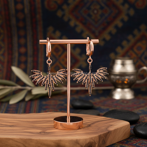Pendientes de circón negro con diseño degradado, joyería de plata de ley 925 hecha a mano turca - Product Image 3