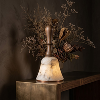 Lampe de table moderne sans fil en albâtre, rechargeable, portable, à intensité variable, LED tactile, en pierre naturelle, pour décoration de restaurant de luxe