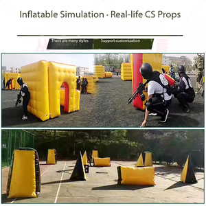 Parcours d'obstacles gonflable CS réaliste pour tir à l'arc et team building en extérieur, en bâche PVC 0,55 mm, sur mesure - Product Image 3