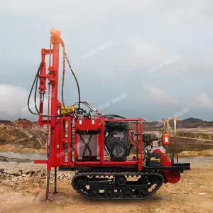 HW taşınabilir jeolojik elmas çekirdekli maden sondaj kulesi paletli dağ sondaj makinesi