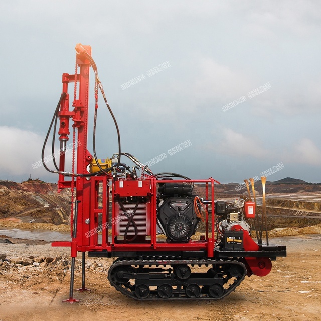 HW Portable Geological Diamond Core Mine Drilling Rig Crawler Mountain Drilling Machine