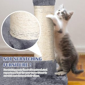 Nuevo diseño de árbol para gatos de felpa, seguro y ecológico, para interiores, en cartón, ¡muy vendido! - Product Image 6