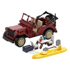 Jouets de construction en blocs de construction OEM, nouveau design, chef-d'œuvre M24001 Jeep MB 1944, modèle de jouet pour garçons, cadeau d'anniversaire, briques de construction pour enfants - Product Image 1