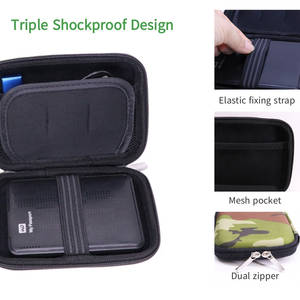 EVA étui étanche pour disque dur pour <span class=keywords><strong>RAVPower</strong></span> FileHub Western Digital WD Elements bags - Product Image 3