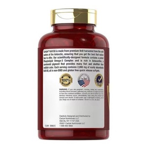 Cápsulas de Aceite de Krill Antártico 2000mg Omega3 EPA DHA y Astaxantina 120 Cápsulas de Liberación Rápida Sin <span class=keywords><strong>Gluten</strong></span> Sin Soya Sin Lactosa - Product Image 3