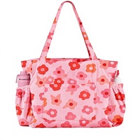 Grand sac fourre-tout en velours côtelé de coton pour femmes, automne/printemps, sac à bandoulière en toile réutilisable, fermeture éclair, multi-poches, sac de voyage