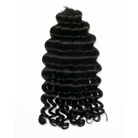 Extensions au crochet en cheveux humains vietnamiens Ghair, 14-24 pouces, sans nœuds, pré-séparées, ondulations profondes lâches, double trame machine
