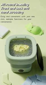 Lave-linge et sèche-linge automatiques portables miniatures de 15 L, état neuf, chargement par le haut, électriques, pour hôtels et voitures - Product Image 2