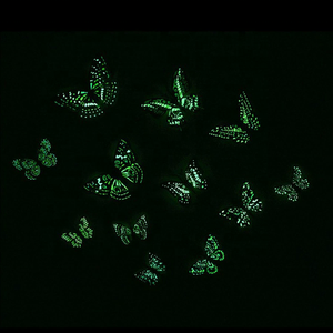 Moderno 3D stereoscopico farfalla adesivo <span class=keywords><strong>da</strong></span> parete luminoso doppio strato alto simulazione PVC adesivo magnetico 12 pz/nuovo Design - Product Image 6