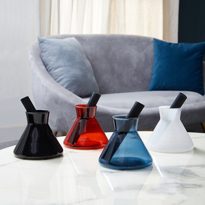 Bouteille en verre d'aromathérapie conique de luxe 250ml Bouteille de diffuseur de roseau <span class=keywords><strong>à</strong></span> bouche <span class=keywords><strong>trompette</strong></span> - Product Image 2