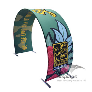 Support de toile de fond pliable portable direct d'usine avec cadre en aluminium Livraison rapide Impression de logo personnalisé Sublimation de colorant - Product Image 6