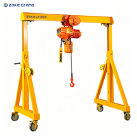 Grue portique mobile manuelle à poussée manuelle, réglable en hauteur, portée 3m-4m, capacité 3 tonnes, pour atelier de réparation - Offre Spéciale