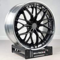 Bku 2 pièces forgées 5x120.65 jantes pour Chevrolet Corvette C7 C8 C6 C5 ZR1 Z06 19 20 21 pouces jantes profondes Concave jantes en alliage