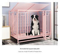 Nouvel arrivage de caisses galvanisées modernes d'intérieur pour animaux de compagnie avec fermeture à bouton pression pour chiens et chats pour usage domestique