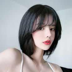 Perruque de cheveux vierges humains 100% avec texture afro bouclée noir réparation frange côté Bang étiré longueurs disponibles 10 "12" 14 "16" 30" - Product Image 1