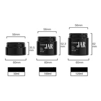 Pot à Crème Violet Givré en Plastique PET de 5g, 15g, 20g, 30g, 50g, Emballage Cosmétique avec Couvercles