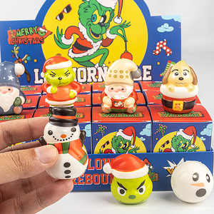 Best-selling Christmas Grinch Design PVC Material Fidget Squeeze Toy Playable Blind <b>Box</b> Decoration for Teens to Relieve Stress - Product Image 4