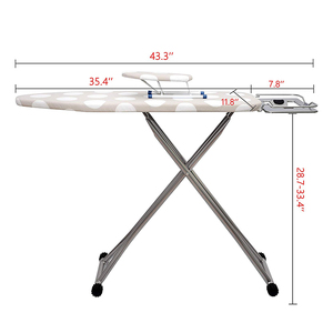 Planche à <span class=keywords><strong>repasser</strong></span> de table multifonctionnelle avec porte-vêtements Organisateur d'<span class=keywords><strong>armoire</strong></span> compact Salle de bain Osier Lin Plastique Coton - Product Image 5