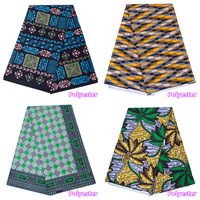 Kain Brokat Cetak Lilin Ankara Afrika, Kain Batik Tenun Poliester Dua Sisi untuk Pakaian Sepak Bola, Perlengkapan Kerajinan Tangan DIY, Pasokan Pabrik