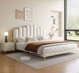 Nouvelle Arrivée 2026 <span class=keywords><strong>Prix</strong></span> de Gros Lit Double King Size Queen Size à Sommier Suspendu avec Veilleuse - Product Image 1