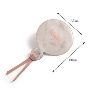 Luxurious Decorative Pink PU Leather Convenient Pocket Hand Held Makeup Fashion <b>Mirror</b> - Product Image 5