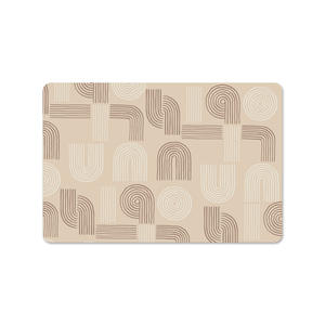 Tapis de cuisine géométrique moderne 60x40cm, rectangulaire, antidérapant, épais et absorbant, pour la protection du comptoir de la machine à café - Product Image 5