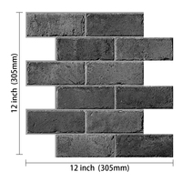 Carreaux vifs sortie d'usine, vente chaude, carreaux auto-adhésifs, décoration de maison, brique 3D, papier peint