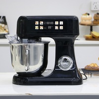 Batteur sur socle électrique en acier inoxydable 7L 1800W pour la maison avec 12 vitesses de contrôle rotatif pour la pâtisserie et la cuisson du pain
