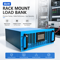 Banco de carga ficticia de 8kW y 19 pulgadas para montaje en rack, equipo de carga resistiva de voltaje de trabajo estándar para pruebas de UPS, generadores y aplicaciones marinas.
