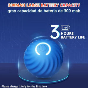 Interaktif elektronik köpek ve kedi oyuncak top-akıllı hareketli otomatik atlama ve rulo çevre dostu silikon moda ve lüks tarzı - Product Image 3