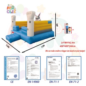 Château Gonflable Commercial Lapin 0.55mm PVC, Maison Gonflable Robuste Bunny pour Location Fêtes - Product Image 5