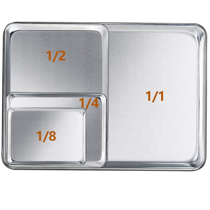 Bandeja para bollos de aluminio de 25x15cm, bandeja para perros calientes, bandeja para hornear poco profunda, bandeja para hornear para horno, bandeja para hornear de aluminio 1/8 para horno - Product Image 5