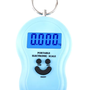 Tragbare elektronische Handgepäck-Waage 50 kg hängendes digitales Wiege gerät aus strap azier fähigem Kunststoff - Product Image 6