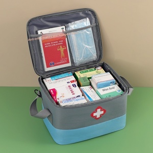 Trousse de premiers secours grande capacité, sac médical, boîte de rangement de médicaments domestique, trousse portable en tissu pour <span class=keywords><strong>médecins</strong></span> et activités de plein air - Product Image 2