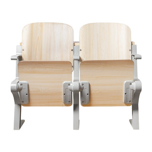 Sillas de Auditorio Modelo 740 con Asientos de Madera para Escuelas y Hospitales - Product Image 1