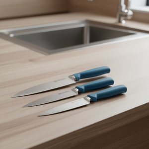 Set di Coltelli da Pane con Lama in Acciaio Inox 6-7.9 Pollici, Manico in Plastica, Finitura Satinata Resistente, Uso Ambidestro - Product Image 2