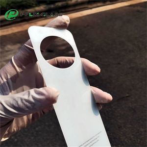 Panneau en verre trempé tactile personnalisé FELIX, verre ultra clair avec impression sérigraphique noire - Product Image 5