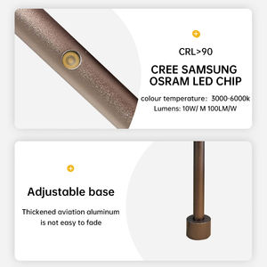 Rotary Super Slim DC24V/12V Türtyp Linear licht Silber Schwarz <span class=keywords><strong>LED</strong></span> Vitrinen leuchte für Schmuck uhr Museums schrank - Product Image 5