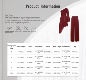Tenue de <span class=keywords><strong>danse</strong></span> de louange pour femmes <span class=keywords><strong>tunique</strong></span> de culte robe à manches évasées avec des ensembles de pantalons à jambes larges pour le culte <span class=keywords><strong>danse</strong></span> latine liturgique - Product Image 6