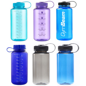 1000ml Wide Mouth PC Plastic Sports Bottle Straw Direct Drinking Outdoor Gym Boiling Safe Dishwasher Safe Eco-Friendly Thermal