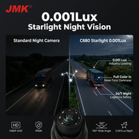 Caméra de recul pour véhicule JMK1080P AHD IP69K étanche avec vision nocturne Starlight pour camion, bus, gestion de flotte