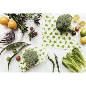 Beeswax <b>Wrap</b> Set 5 Pieces Onion Lemon Design 13x13 Cm Reusable Food Cover For Fresh Produce Storage - Product Image 1