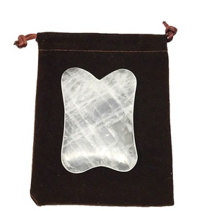 Autentica pietra di <span class=keywords><strong>giada</strong></span> Gua Sha strumento personalizzato Logo di cristallo <span class=keywords><strong>giada</strong></span> massaggiatore per la cura del corpo naturale quarzo Guasha Cuarzo - Product Image 3