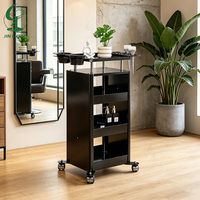 Table d'appoint Jincheng pour salon de coiffure, chariot de rangement détachable, armoire de beauté et spa, chariot à outils moderne pour salon de barbier